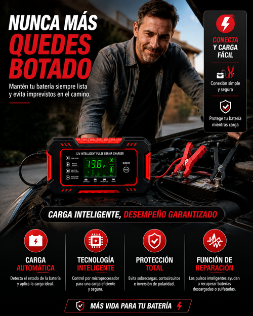 Cargador Reparador Inteligente de Baterías
